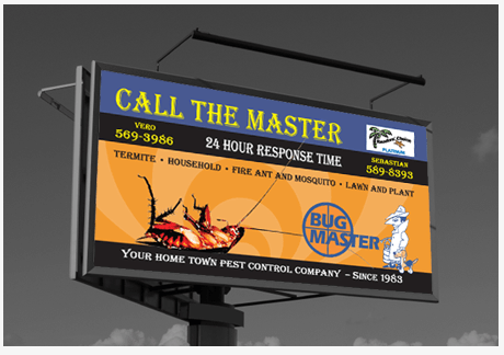 billboard design for Bug Master