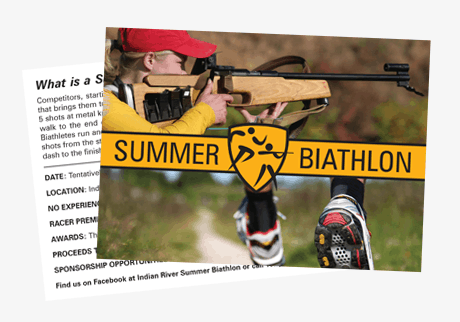 biathlon vero beach card design