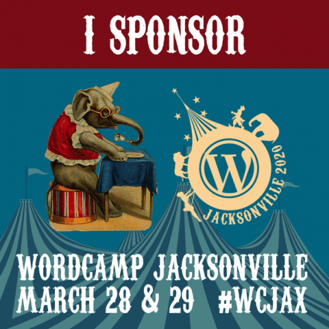 Sponsor badge Wordcamp JAX