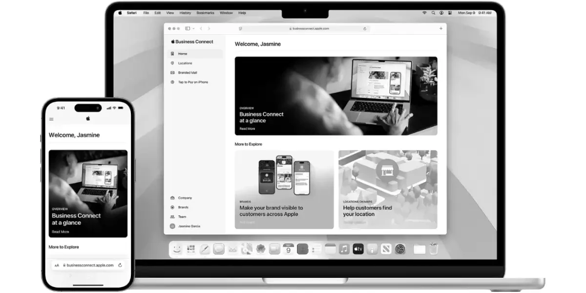 Apple Business Connect On Computer