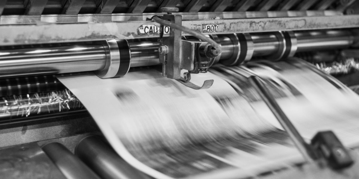 Printing Press Running Newspapers