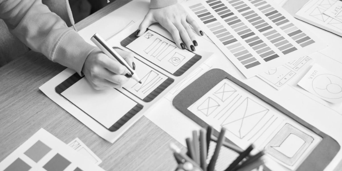 Website Designer Working