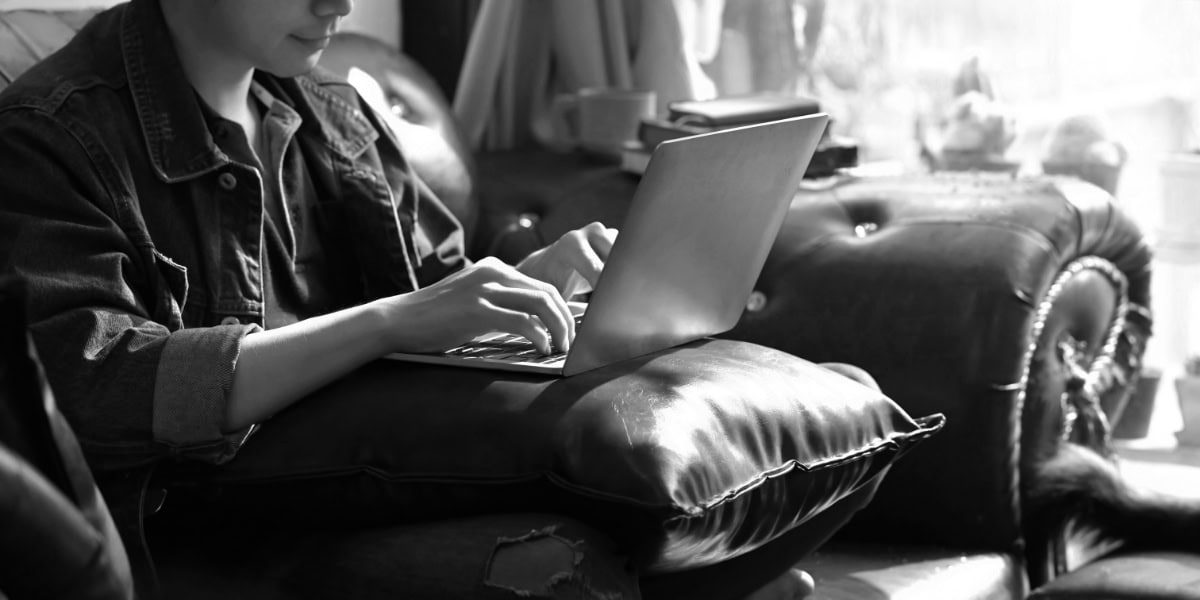 Writing On A Laptop