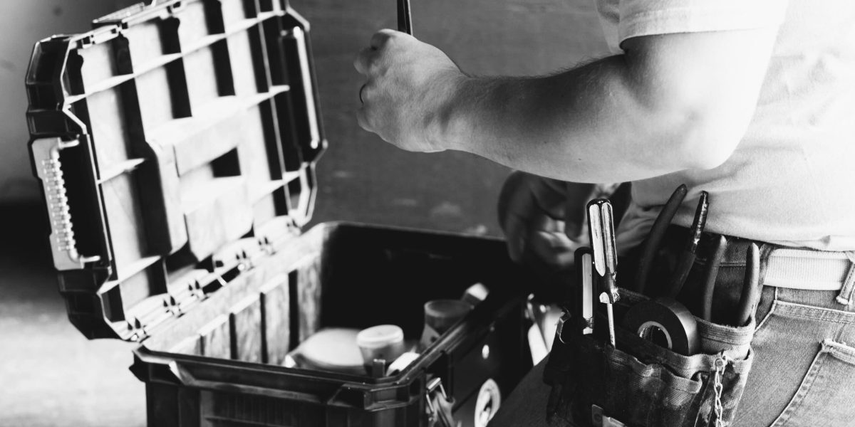 Electrician With Tools