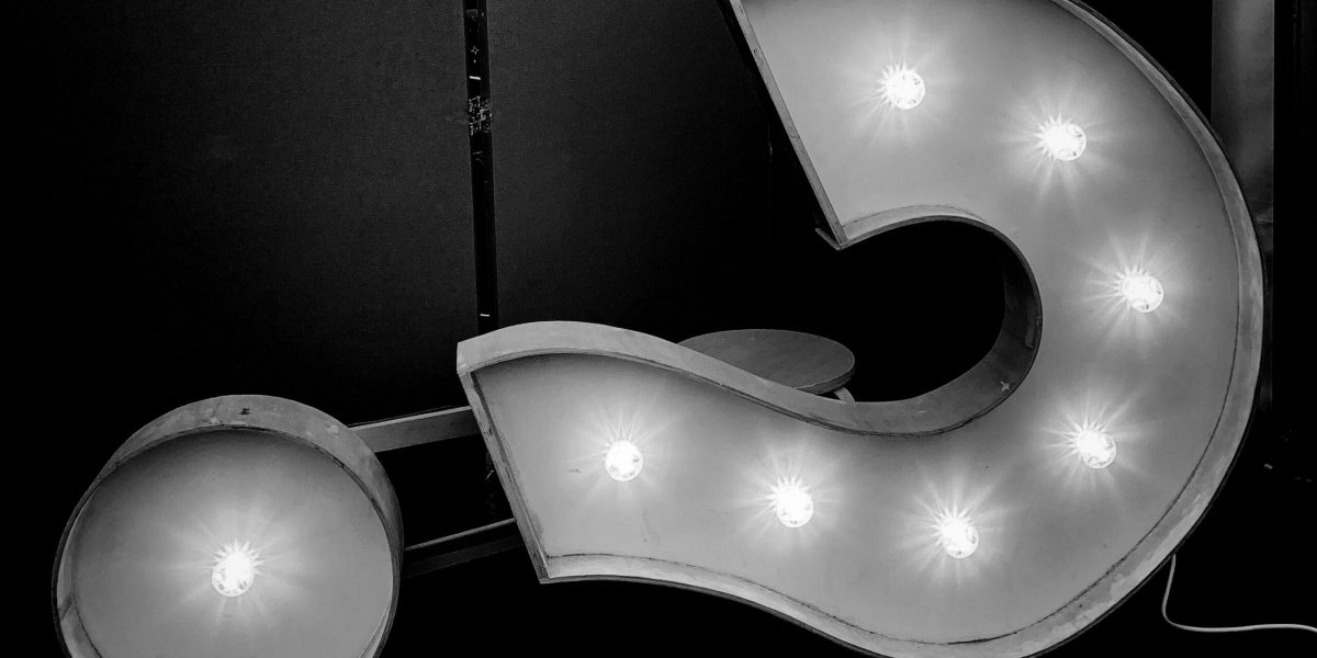 Illuminated Question Mark